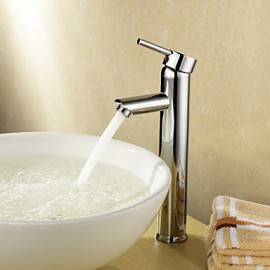 Bathroom Sink Faucet Diamond Shape Single Handle Chrome Finished Solid Brass Faucet
