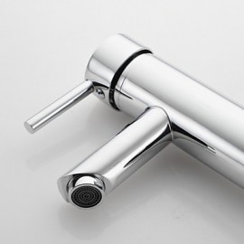 Bathroom Sink Faucet Diamond Shape Single Handle Chrome Finished Solid Brass Faucet