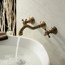 Bathroom Sink Faucet In Antique Inspired Designed (Polished Brass Finish)