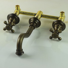 Bathroom Sink Faucet In Antique Inspired Designed (Polished Brass Finish)
