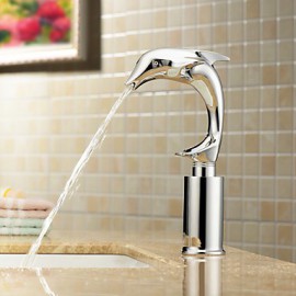 Bathroom Sink Faucet In Contemporary Design Cold Sensor Chrome Finish Faucet