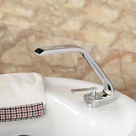 Bathroom Sink Faucet In Contemporary Style Single Handle One Hole Faucet