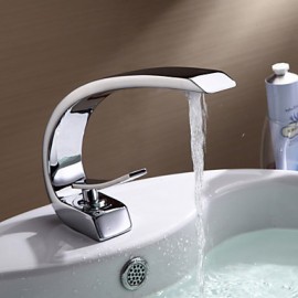 Bathroom Sink Faucet In Contemporary Style Single Handle One Hole Hot And Cold Water Faucet