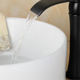 Bathroom Sink Faucet In Vintage Style Contemporary Brass Finish Tall Bathroom Sink Faucet-Black