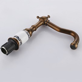 Bathroom Sink Faucet With Antique Brass Finish Antique Design Faucet