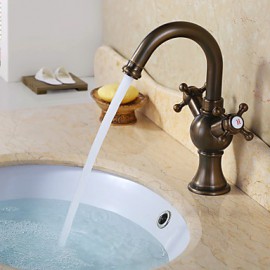 Bathroom Sink Faucet With Antique Brass Finish Antique Design Faucet