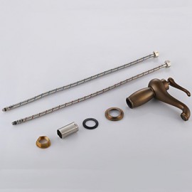 Bathroom Sink Faucet With Antique Brass Finish Antique Design Faucet