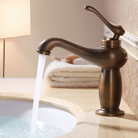 Bathroom Sink Faucet With Antique Brass Finish Antique Design Faucet