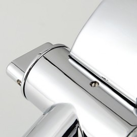 Bathroom Sink Faucet With Brass Chrome Finish Waterfall Curve Spout Contemporary Design Bathroom Sink Faucet