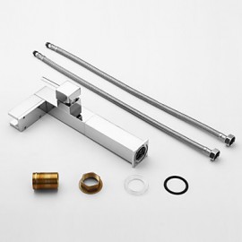 Bathroom Sink Faucet With Color Changing Led Waterfall Faucet (Tall)