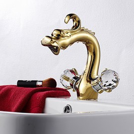 Bathroom Sink Faucet Antique Brass Rose Gold