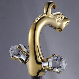 Bathroom Sink Faucet Antique Brass Rose Gold