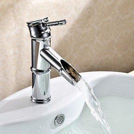 Bathroom Sink Faucet Art Deco / Retro Brass Chrome
