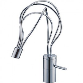 Bathroom Sink Faucet Art Deco / Retro Brass Chrome