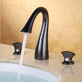 Bathroom Sink Faucet Art Deco / Retro Brass Oil-Rubbed Bronze