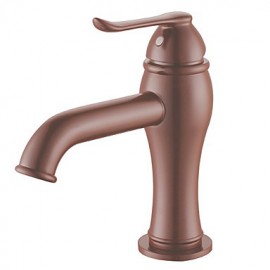 Bathroom Sink Faucet Art Deco / Retro Brass Painting