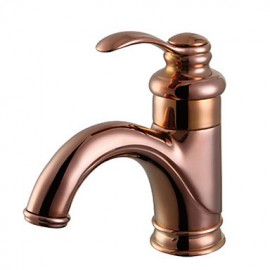 Bathroom Sink Faucet Contemporary Brass Polished Brass