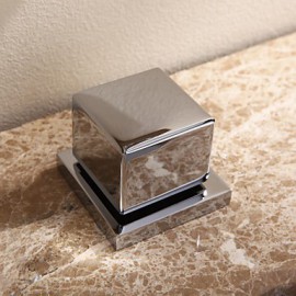 Bathroom Sink Faucet Contemporary Led / Waterfall Brass Chrome