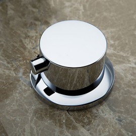 Bathroom Sink Faucet Contemporary Led / Waterfall Brass Chrome