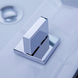 Bathroom Sink Faucet Contemporary Led / Waterfall Brass Chrome