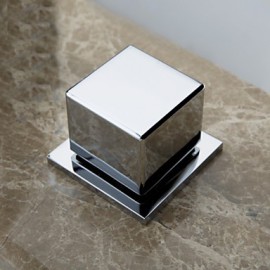 Bathroom Sink Faucet Contemporary Led / Waterfall Brass Chrome Faucet Mixer