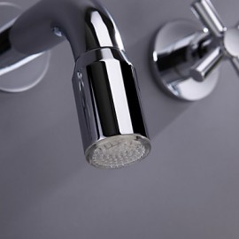 Bathroom Sink Faucet Contemporary Led Brass Chrome