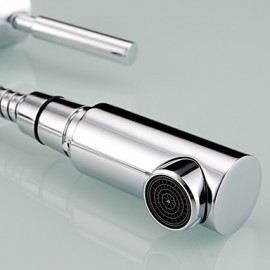 Bathroom Sink Faucet Contemporary Pullout Spray Brass Painting