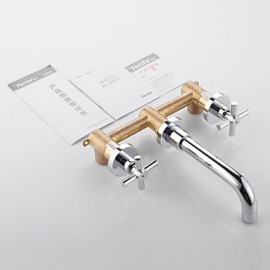 Bathroom Sink Faucet Contemporary Rotatable Brass Chrome