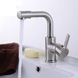 Bathroom Sink Faucet Contemporary Rotatable Brass Chrome