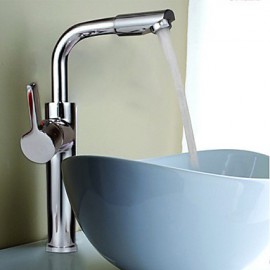 Bathroom Sink Faucet Contemporary Rotatable Brass Chrome
