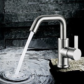 Bathroom Sink Faucet Contemporary Rotatable Stainless Steel