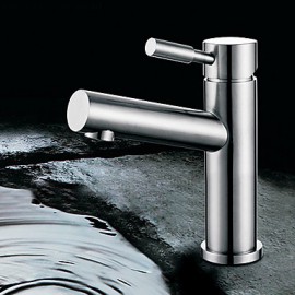 Bathroom Sink Faucet Contemporary Stainless Steel Brushed