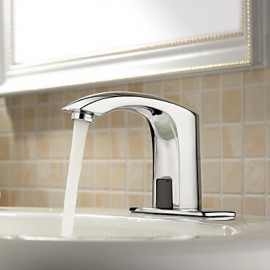Bathroom Sink Faucet Contemporary Touch/Touchless Brass Chrome