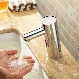 Bathroom Sink Faucet Contemporary Touch/Touchless Brass Chrome