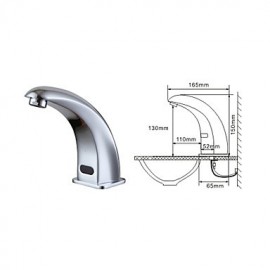 Bathroom Sink Faucet Contemporary Touch/Touchless Brass Chrome