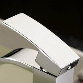 Bathroom Sink Faucet Contemporary Waterfall Brass Chrome