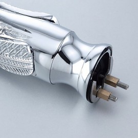 Bathroom Sink Faucet Contemporary Waterfall Brass Chrome