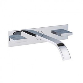 Bathroom Sink Faucet Contemporary Waterfall Brass Chrome