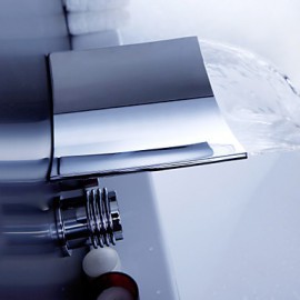 Bathtub Faucet - Contemporary - Waterfall - Brass (Chrome)