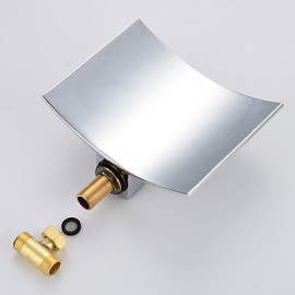 Bathtub Faucet - Contemporary - Waterfall - Brass (Chrome)