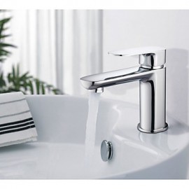 Brass Single Hole Bathroom Faucet Basin Faucet Hot And Cold Water Mixer Tap