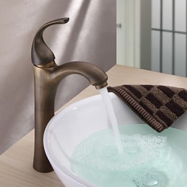Centerset Antique Brass Bathroom Sink Faucet