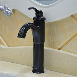 Centerset Single Handleoil-Rubbed Bronze Bathroom Sink Faucet