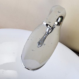 Chrome Finish Contemporary Centerset Bathroom Sink Faucet