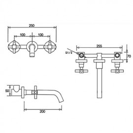 Contemporary Brass Chrome