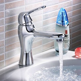 Contemporary Bathroom Sink Faucet Antique Brass Oil-Rubbed Bronze Chrome Finish