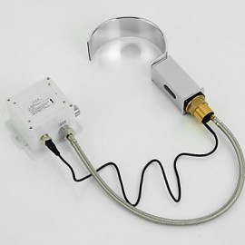 Contemporary Bathroom Sink Waterfall Automatic Faucet With Sensor