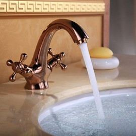 Contemporary Chrome Finish Brass One Hole Single Handle Bathroom Sink Faucet