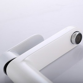 Contemporary Chrome Finish Brass One Hole Single Handle Bathroom Sink Faucet