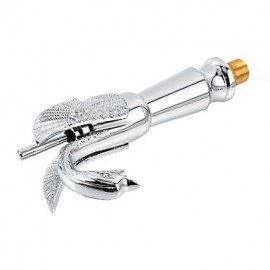 Contemporary Chrome Finish Swan Shape Bathroom Basin Faucet (Tall) - Sliver